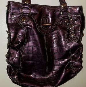 Katy Van Zeeland purple large purse